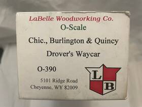 O-390 La Belle Woodworking Co - Inch O Scale Drovers Way Car Kit #0-390 O-390 La Belle Woodworking Co - Inch O Scale Drovers Way Car Kit #0-390
