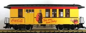 Lgb 011525368182 36818 G Coca-cola Coke Half Baggage Car With Metal Wheels New