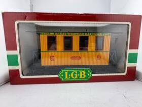 3006-mf Lgb 3006 Mf Passenger Coach G Scale - Dodge City And Great Western Germany Ib