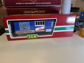 31840 Lgb G Scale U.s. Mail Collect Stamps It Pays Baggage Car Ln/open Box