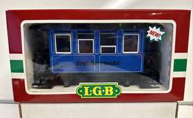 34075 Lgb G Scale Schilcherschaufel Blue Passenger Car #34075