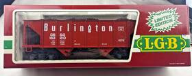 4076-m Lgb Burlington Route Hopper With Coal Load Mib Limited Edition