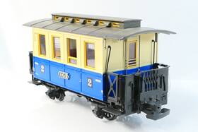 72303 Lgb G Scale 2 Passenger Blue Car