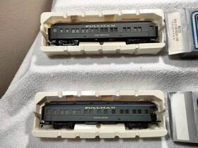 8022-8024 Life Like Scene Master Ho Scale 2 Passenger Car Bundle - Pullman # 8022 B&o Ed And 8024 Nr