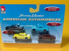 433-1623 Life Like Trains Scene Master Vintage 1950s American Automobiles 1623 Ho Scale