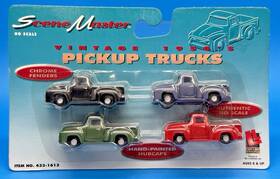 433-1613 Life-like Wm. K. Walthers Inc Nos Trains Scene Master Vintage 1950s Pickup Trucks 1613 Ho Scale