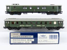 L350041 Liliput Ho Scale British Forces Diner/baggage Passenger 2-car Set