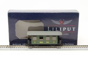 L370415 Liliput Hoe Narrow Gauge Dome Roof Passenger Coach 3rd Class Skglb