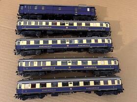 L382003 Liliput Inch Rheingold Express 5-car Passenger Set With Lights In Ho New