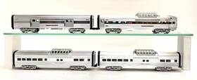 6-15311 Lionel 023922153111 Burlington Zephyr Aluminum Passenger 4-car Set Ob