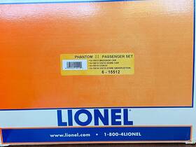 6-15512 Lionel 023922155122 Phantom Ii Passenger Set In Box With Minimal Damage From Storage