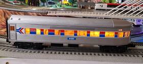 4484 Lionel 023922664112 #4484 O Gauge Amtrak Illuminated Passenger Observa Car With Seats. Tested