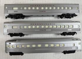 0715 Lionel 0723/0725 Lot Of 3 Used Ho Scale Pennsylvania 1 Observation And 2 Coaches 0723 0715 Lionel 0723/0725 Lot Of 3 Used Ho Scale Pennsylvania 1 Observation And 2 Coaches 0723