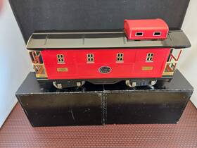 11-30027 Lionel Mth Tinplate Red&black 517 Caboose In Beautiful Condition