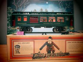 11-40089a Lionel Standard Gauge 429 Baggage Car O.b. New. Dark Green
