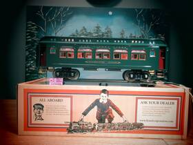 11-40089b Lionel Standard Gauge 428 Parlor Passenger Car O.b. New. Dark Green