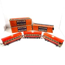 1690s Lionel Electric Trains Inch 027 Prewar Passenger Cars # 1690 And 1691 3
