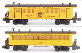 1865-1866 Lionel Pw 1865 1866 Western And Atlantic W&arr Passenger Cars /6/