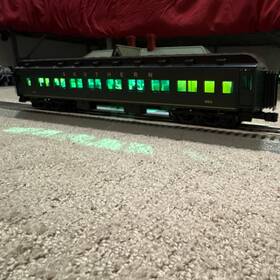 1927472 Lionel Southern 18 Inch O Gauge Passenger Coach Car Green #1054