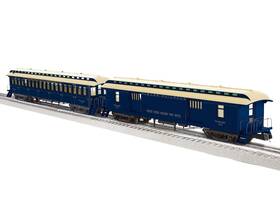 2227490 Lionel O Scale Wood Baggage And Coach Set Wabash 2 Pack Brand New