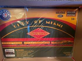 2422090 Lionel Illinois Central City Of Miami Train Set E6a Engine And 4 21 Inch Cars