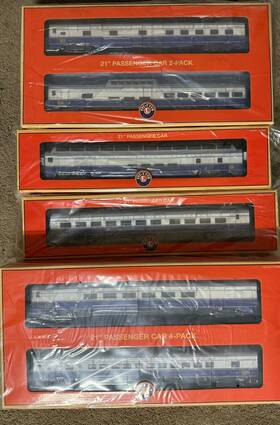 2427190 Lionel American Orient Express 21 Inch Full 8 Car Passenger Set