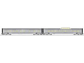 2427690 Lionel O Chicago Burlington And Quincy 21 Inch Passenger Car Set Of 2