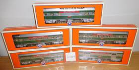 2427880 Lionel To 920 Christmas Streamlined 5 Car Passenger Set Train O Gauge