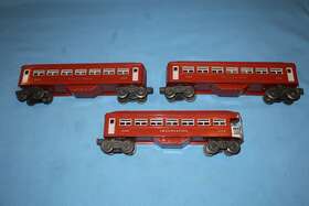 2443 Lionel 2442/2442/2443 Pre-war O #2442 And #2443 Pullman Observation Cars With Flying Shoe