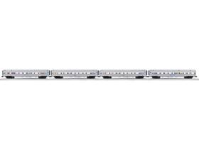 2527160 Lionel O Amtrak Phase I 18 Inch Aluminum Passenger Car Set Of 4