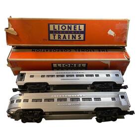 2534-2531 Lionel O Silver Bluff #2534 Dawn #2531 Illuminated Pullman Passenger Cars