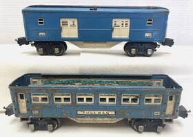 2615 Lionel 2613/2615 2 Prewar Blue Comet 2613 Passenger Car And Baggage For Restoration 2615 Lionel 2613/2615 2 Prewar Blue Comet 2613 Passenger Car And Baggage For Restoration