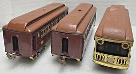 Lionel 309/309/312 Prewar Standard Gauge 2 309 And 312 Passenger Cars - Lighted Repainted