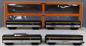 6-15169 Lionel O Gauge Chesapeake And Ohio Streamliner Passenger Car 4-pack Ex/box
