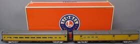 6-35423 Lionel O Gauge Union Pacific 2-car Aluminum Passenger Car Set Of 2 Ln