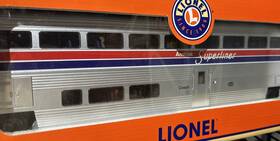 6-39128 Lionel Amtrak Superliner Aluminum Passenger Coach Car #34134 O-scale