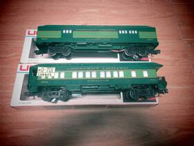 6-95630 Lionel 6-9530 Southern Cresent Baggage Car And 6-9534 Observation