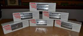 6-9576-80 Lionel Burlington Aluminum 6 Car Passenger Set Ln O 9588 - Video
