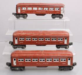 6442s Lionel Vintage O Tinplate Pullman And Observation Cars 6442 6443