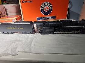 70-8078-200 Lionel Texas 2-10-4 Steam Locomotive Tender Chesapeake And Ohio Odyssey O-27 Scale