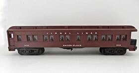 6-19018 Lionel 9018 O Gauge Lines Sager Placeft Observation Car #9018