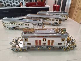 I-4689 Lionel Mth Classics American Flyer Presidents Special Chrome And Gold Std Gauge