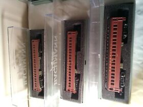 13165 Lot Of 6 Bachmann Plus N Scale Pennsylvania #332 Coach Car In Original Box