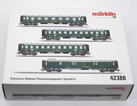 42388 M Rklin 39510 Marklin Ho Swiss Federal Railways Old Timer Coach Set Era Ii