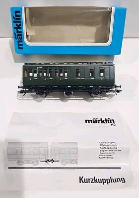 4203 M Rklin Marklin Ho 2nd Class Passenger Car Ln With Original Box And Literature