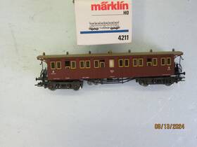 4211 M Rklin Ho - Marklin Nostalgic Passenger Car 3rd Class Of The K.w.st.e Lnib