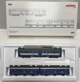 4289 M Rklin Marklin Ho Scale Tegernsee-bahn Blue Passenger Car Set - Nib