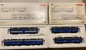 42891 M Rklin Marklin Ho Scale 4289 And Tegernsee-bahn Blue Passenger Car Set
