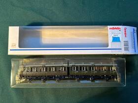 4307 M Rklin Marklin Ho Scale Double Compartment Car Of The Drg Nos Boxed