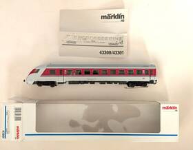 43301 M Rklin 43300 Marklin H0 Red Cab Control Car With Directional Lights - New In Box